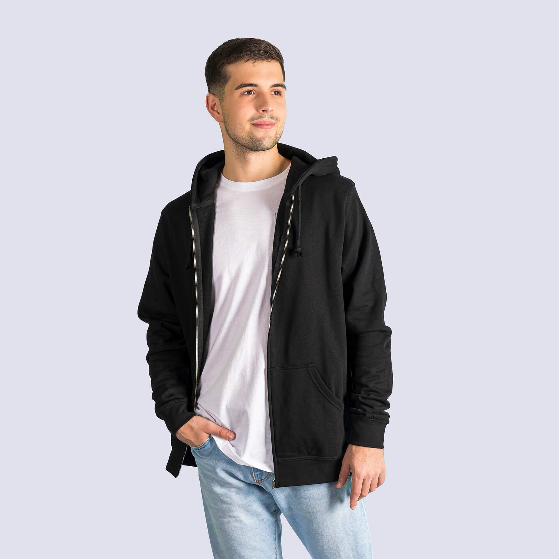 Schwarzer Hoodie von den Wölfen