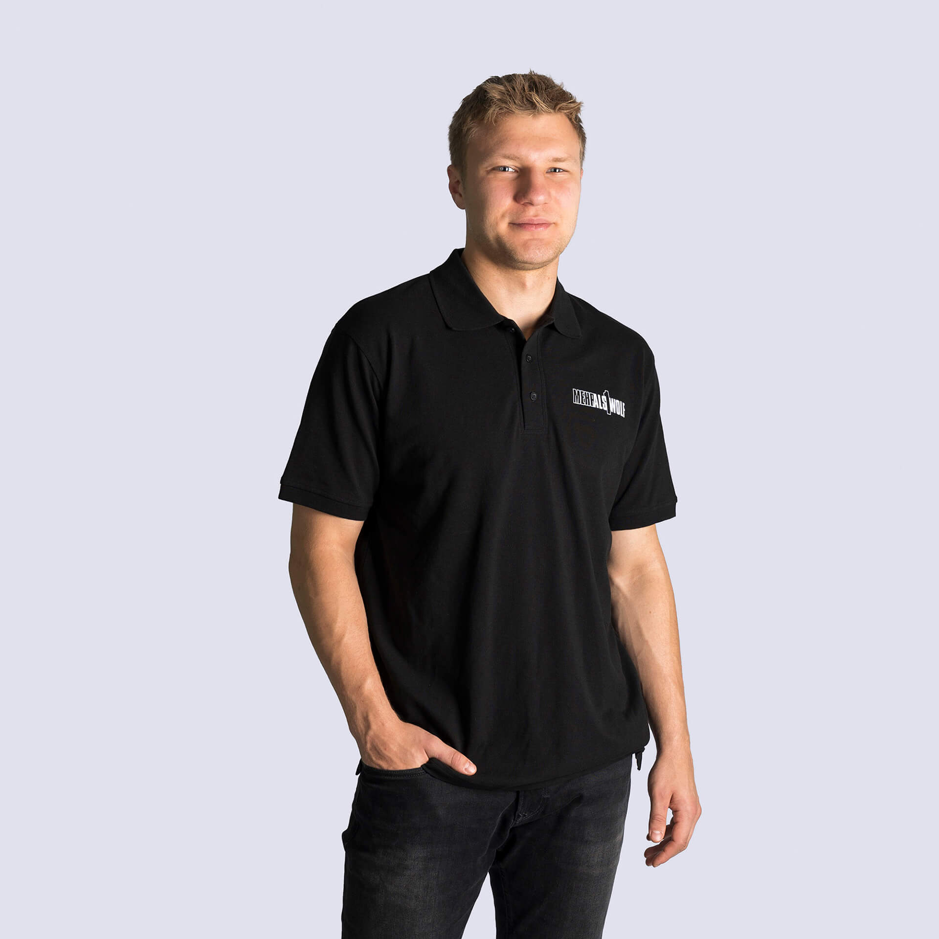 Schwarzes T‑Shirt von den Wölfen