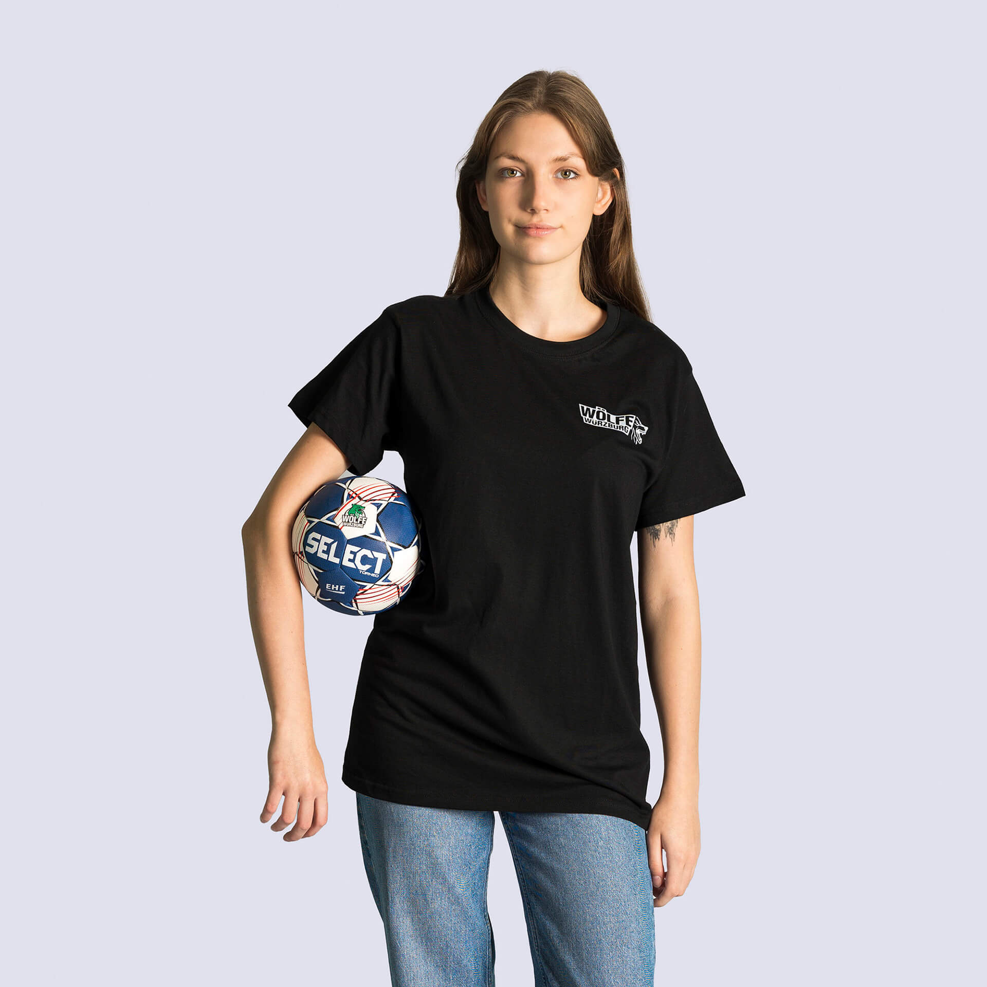 Schwarzes T‑Shirt von den Wölfen